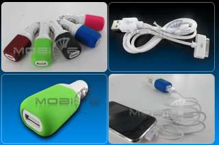 USB Car Charger for iPhone 3GS 4   fit w/Otterbox Case  