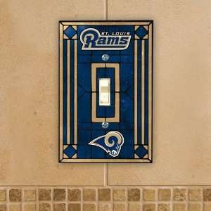  St. Louis Rams Art Glass Light Switch Cover Single: Sports 