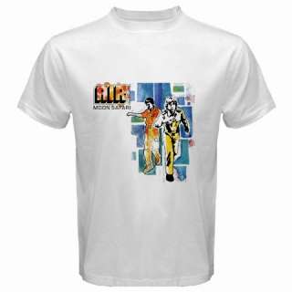 Air French Band New White T shirt Size S to 3XL  