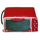 MINIATURE Non Working Dollhouse Red Toaster Oven with Cord and Plug