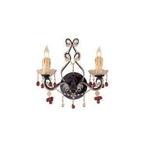  Crystorama 4522 DR Paris Flea Market Candle Wall Sconce in 