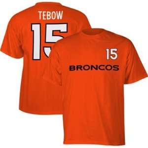 com Tim Tebow Denver Broncos Game Gear Orange Jersey Name And Number 