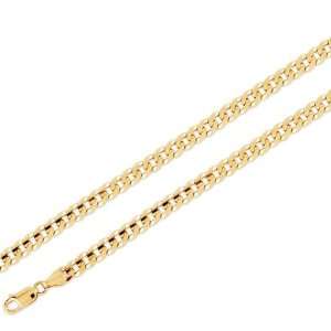  14k Yellow Gold Chain Cuban Curb Necklace 5.9mm 24 Inch 