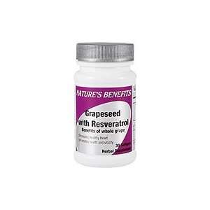   Resveratrol   Promotes Healthy Heart, 30 softgels,(Natures Benefits