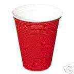12 oz. RED PARTY Plastic Tumbler Cups   NEW  