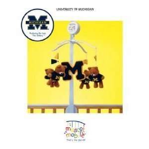  Michigan Wolverines Baby Crib Team Mascot Mobile NCAA 