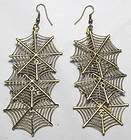 new fashion of Bronze spider web earrings E129 3
