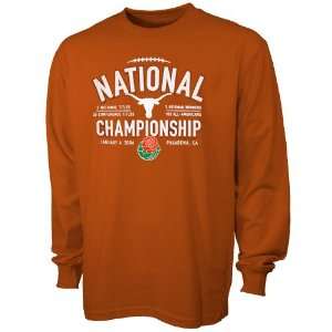   Burnt Orange 2006 Rose Bowl Long Sleeve T shirt: Sports & Outdoors