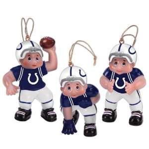  Set of 3 NFL Indianapolis Colts Little Guy Football Player 