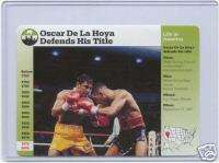 1998 Grolier Boxing OSCAR DE LA HOYA Mint Rare  