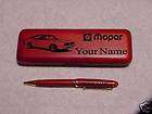 1969 Dodge Charger Rosewood Pen Case Laser Engraved