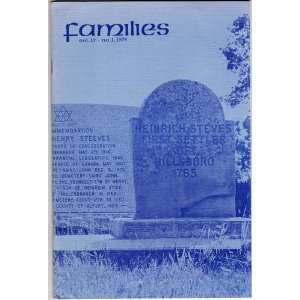  Ontario Genealogical Society: Families (Volume 14, Number 