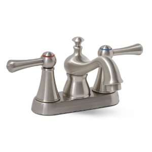   Centerset Two Handle Lavatory Faucet, Brushed Nickel: Home Improvement