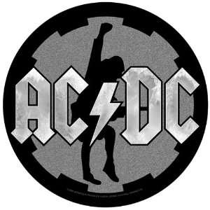  XLG AC/DC Cog Logo Silhouette Angus Young Woven Jacket 