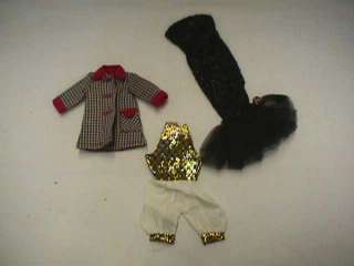 Lot of 3 Barbie & Skipper Clothes Dress Jacket Outfit  
