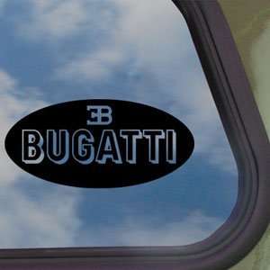  Bugatti Black Decal Truck Bumper Window Vinyl Sticker 