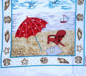Kitchen Dish Towels W/ Crochet Tops   Beach  