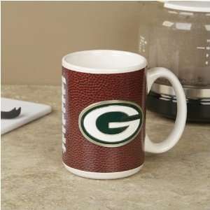 Green Bay Packers Pewter Logo Football Coffee Mug:  Sports 