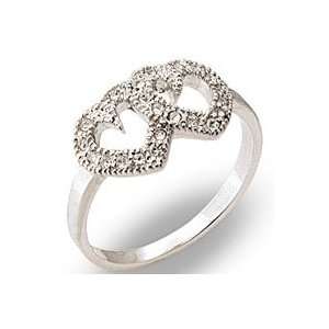    Womens Pave Clear Swarovski Crystal Ring, Size 5 10 Jewelry