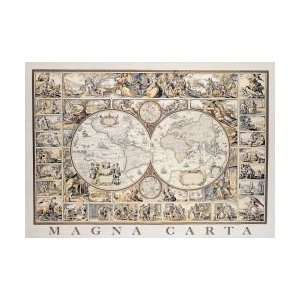  1500 Piece Magna Carta, Anonymous World Map Puzzle Toys 