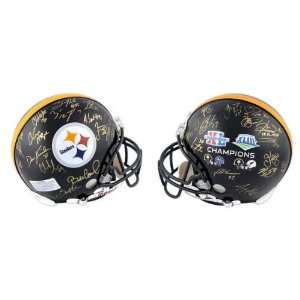  Pittsburgh Steelers Autographed Pro Line Helmet  Details 
