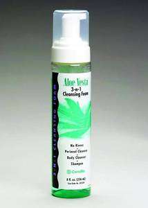 ConvaTec Aloe Vesta 3 n 1 Cleansing Foam~8 oz.  