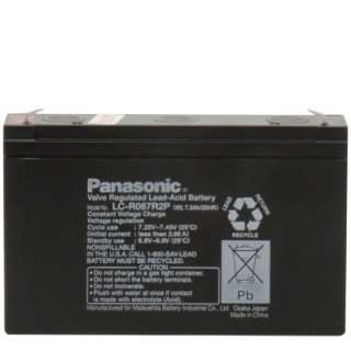 Panasonic LC R067R2P Sealed Lead Acid Battery 6V 7.2Ah  