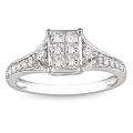 18k Gold 1 9/10ct TDW EGL certified Diamond Engagement Ring (I, SI3 