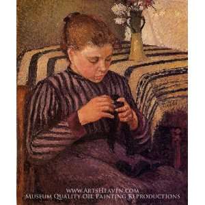  Young Girl Mending Her Stockings: Home & Kitchen