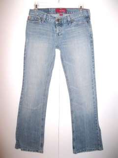 juniors HOLLISTER jeans CALI BOOTCUT button fly LOW RISE 1 short 