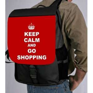  Keep Calm and Go Shopping   Red Color Back Pack   School 
