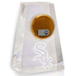   Sox Tapered Crystal Paperweight w/ Game Field Dirt  Overstock