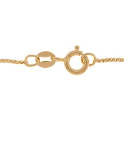 18k Gold over Silver Box Chain Necklace  