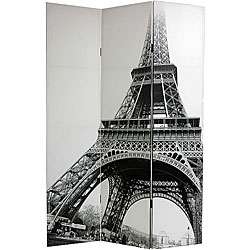 Canvas Double sided Eiffel Tower Room Divider (China)  Overstock