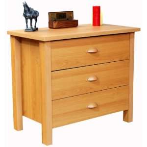   Oak 3 Drawer Dresser Venture Horizon 3027 Oak Furniture & Decor