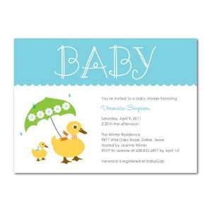  Baby Shower Invitations   Make Way Teal By Night Owl Paper 