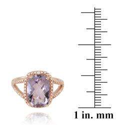   over Silver Amethyst and Diamond Ring (5 1/10ct TGW)  Overstock