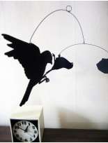   and Sweet Two Birds One Stone Black Bird Modern Hanging Mobile Decor
