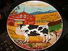 LQQK Artmark Collectable Cow Plate, shay over 8 in diameter,Great 
