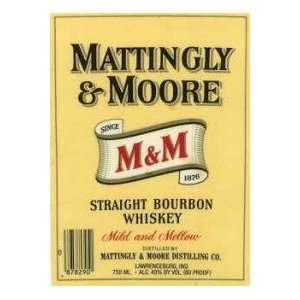    Mattingly & Moore Bourbon 80@ 1 Liter Grocery & Gourmet Food