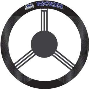  BSS   Colorado Rockies MLB Poly Suede Steering Wheel Cover 
