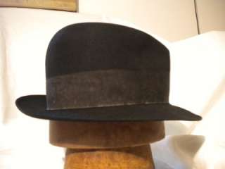 Vintage G.A. Dunn & Co. Fedora Hat British Manufacturer, all black 