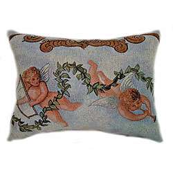 Cherub Tapestry Throw Pillows (Set of 2)  Overstock