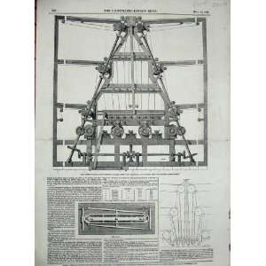   1846 Patent Double Action Printing Machine London News