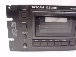 Tascam 122MKIII 3 Head Tape Cassette Deck Recorder  