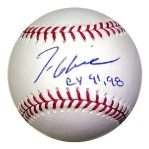  Tom Glavine Autographed Baseball   w/ CY 91 98   Autographed 