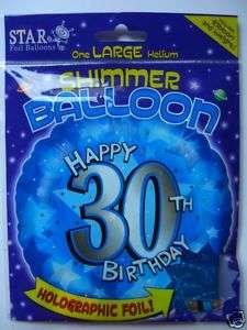30th Birthday   PINK/LILAC FOIL PARTY DECORATIONS PACK  