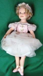   Porcelain Ballerina Doll Signed J Belle by Danbury Mint w/o Box  