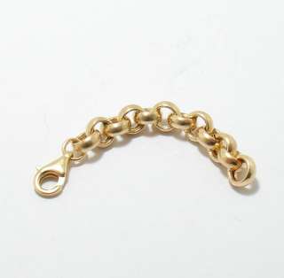 Oval Extender Chain Necklace Clasp 14K Yellow Gold 7mm  