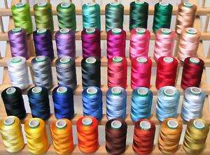 NEW 40 LARGE EMBROIDERY THREADS Country SET for Brother  
